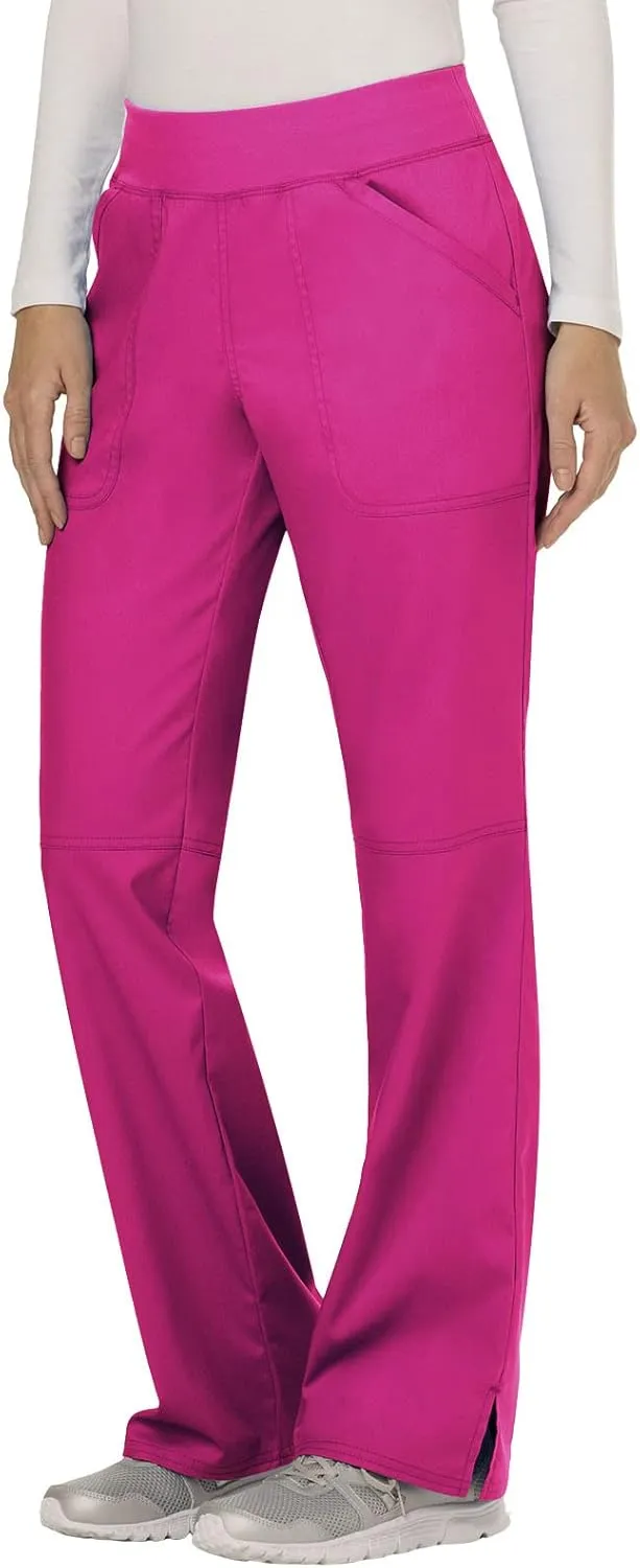 Cherokee Women Scrub Pant with Straight Leg Pull-on Pant Medical Bottom with 4 Pocket & 2-Way Stretch Fabric - WW110