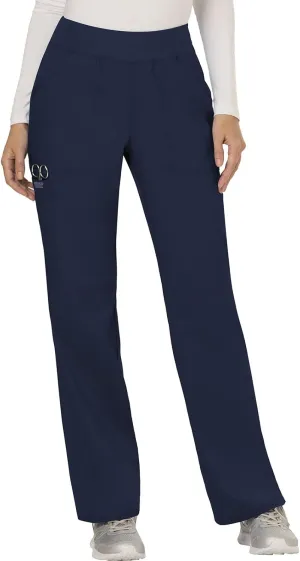Cherokee Women Scrub Pant with Straight Leg Pull-on Pant Medical Bottom with 4 Pocket & 2-Way Stretch Fabric - WW110