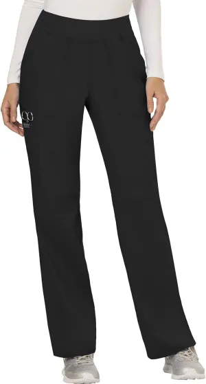 Cherokee Women Scrub Pant with Straight Leg Pull-on Pant Medical Bottom with 4 Pocket & 2-Way Stretch Fabric - WW110
