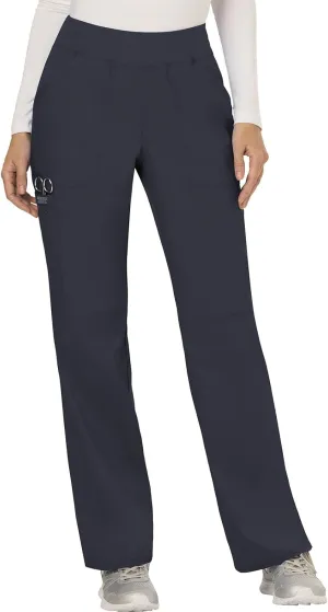 Cherokee Women Scrub Pant with Straight Leg Pull-on Pant Medical Bottom with 4 Pocket & 2-Way Stretch Fabric - WW110