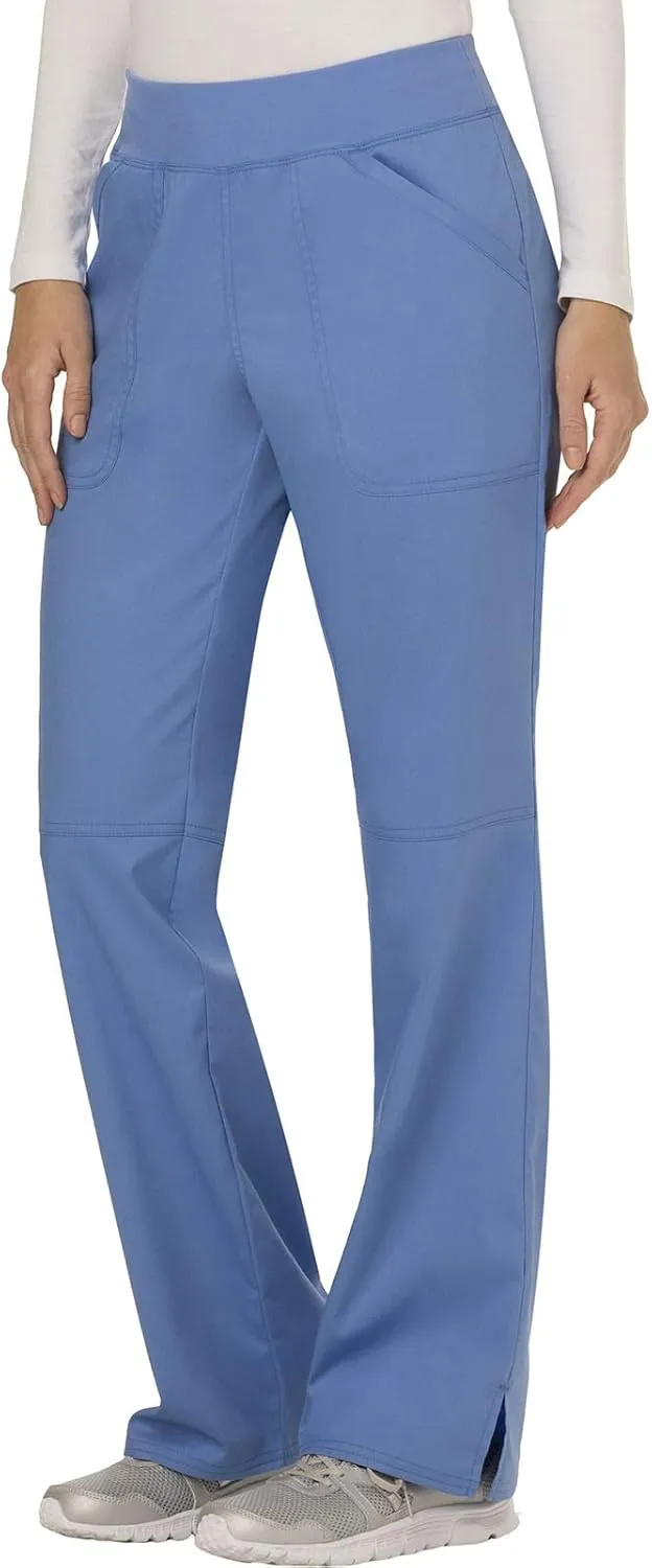 Cherokee Women Scrub Pant with Straight Leg Pull-on Pant Medical Bottom with 4 Pocket & 2-Way Stretch Fabric - WW110