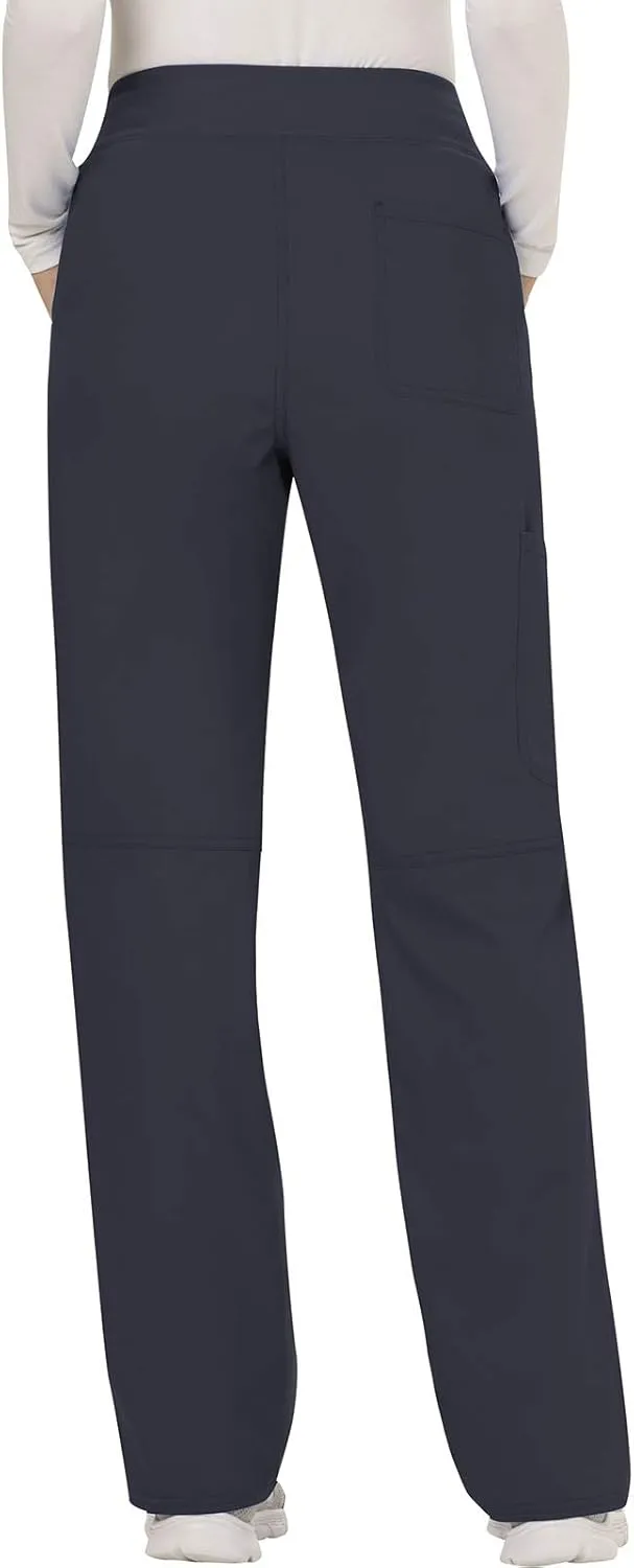 Cherokee Women Scrub Pant with Straight Leg Pull-on Pant Medical Bottom with 4 Pocket & 2-Way Stretch Fabric - WW110