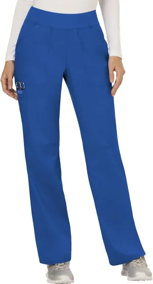Cherokee Women Scrub Pant with Straight Leg Pull-on Pant Medical Bottom with 4 Pocket & 2-Way Stretch Fabric - WW110
