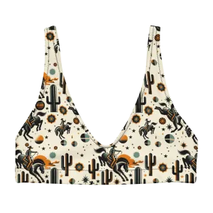 Cosmic Rodeo: Bucking Space Bronco High-Waisted Bikini Top