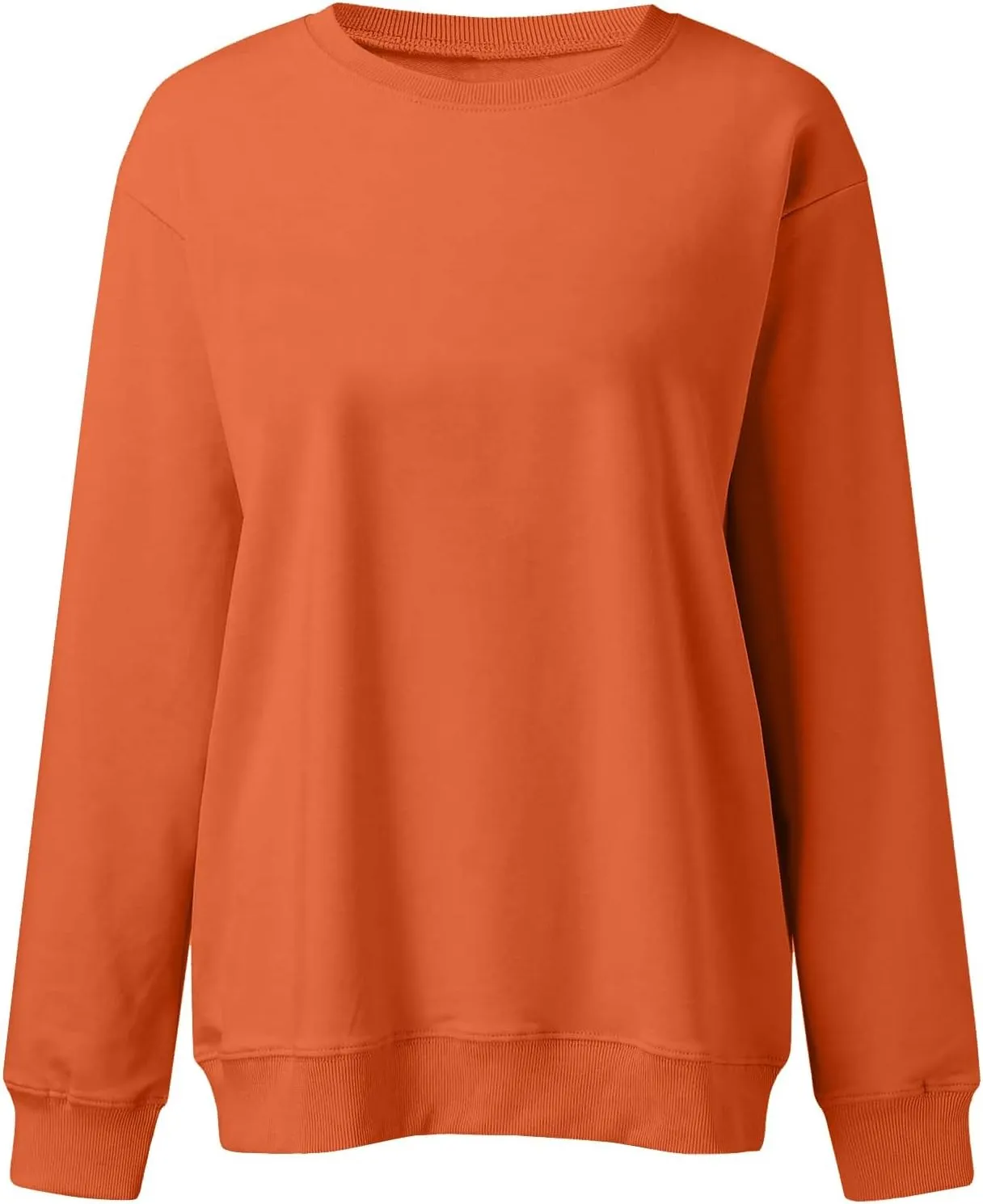 Crewneck Sweatshirts Women Trendy Casual Long Sleeve Tops Cute Teen Girls Crew Neck Sweatshirt Sweaters 2024