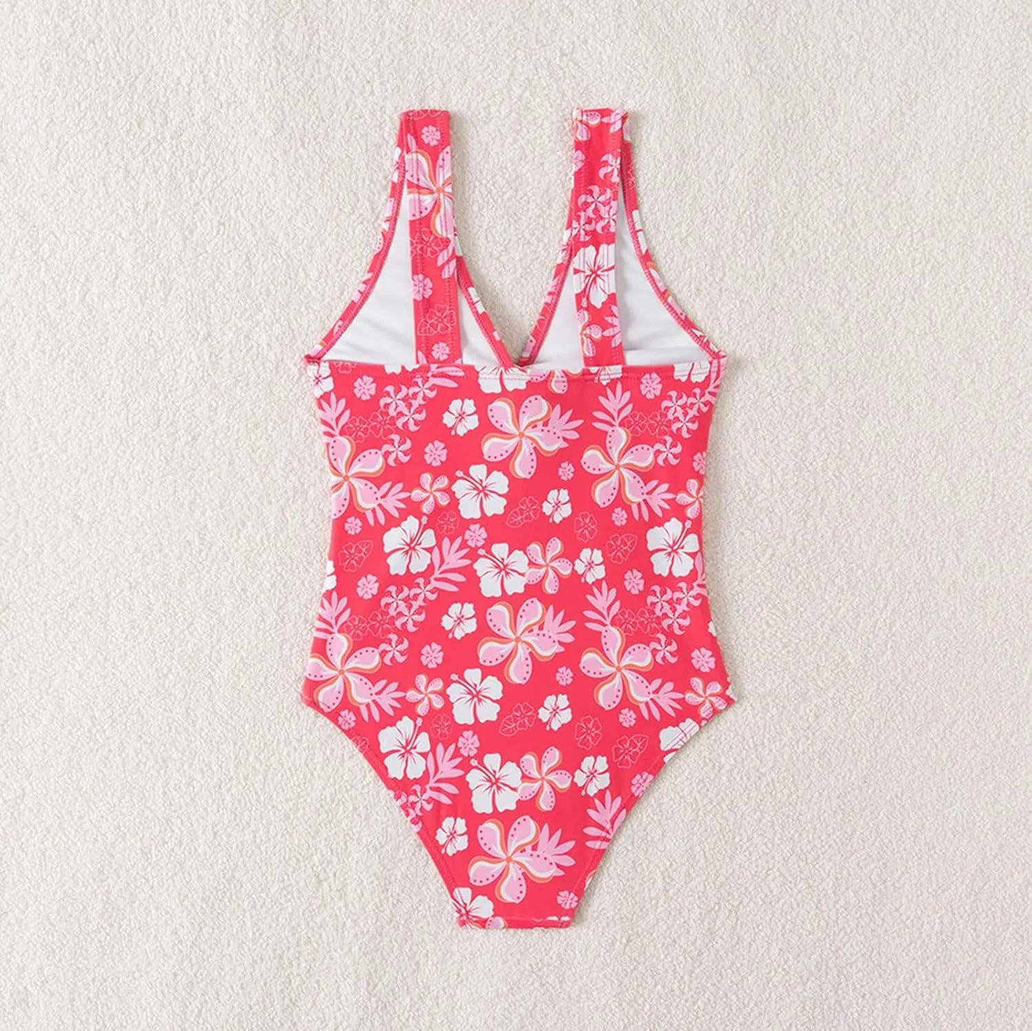 Cute One Piece Swimsuit for Teen Girls Kids 5-14 Years Floral Graphic Bathing Suit Beach Summer Swimwear