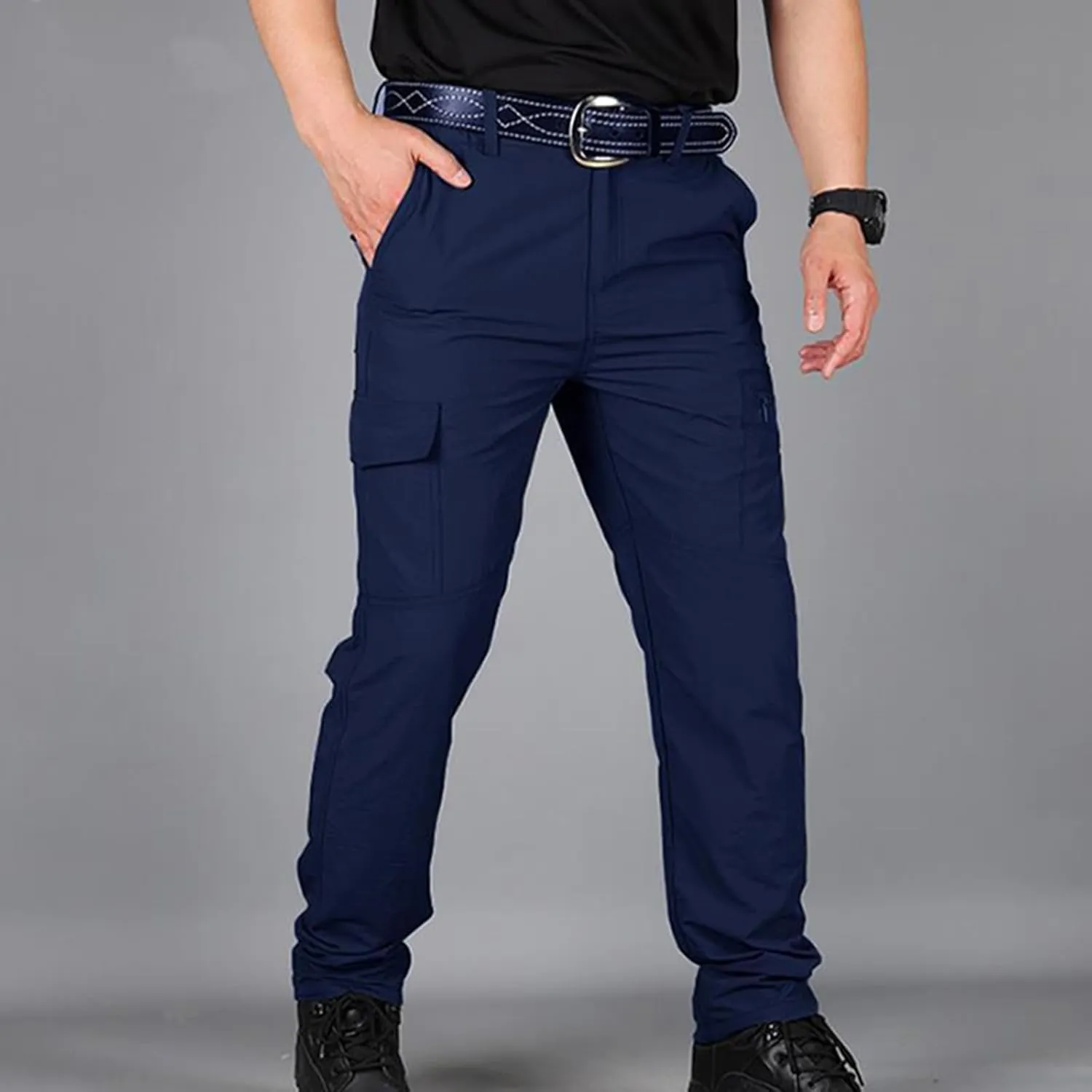 Dgoopd Tactical Cargo Pants for Men Lightweight Stretch Hiking Military Cargo Work Ripstop Tactical Waterproof Pants 2025