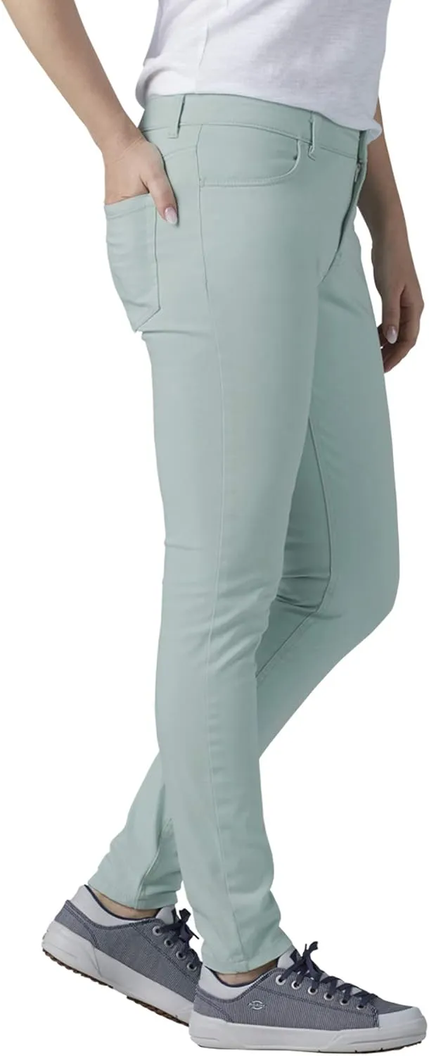 Dickies Women's Perfect Shape Twill Skinny 4 Pocket Pant