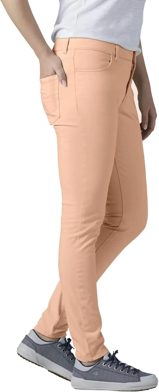 Dickies Women's Perfect Shape Twill Skinny 4 Pocket Pant
