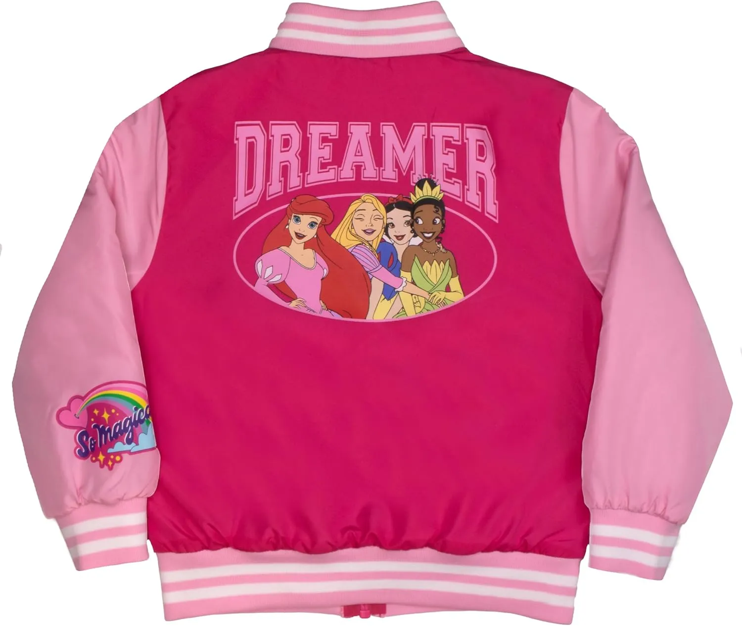 Disney Princesses Girls Bomber Jackets, Minnie Mouse, Lilo and Stitch, Little Mermaid and More Bomber Jackets for Girls