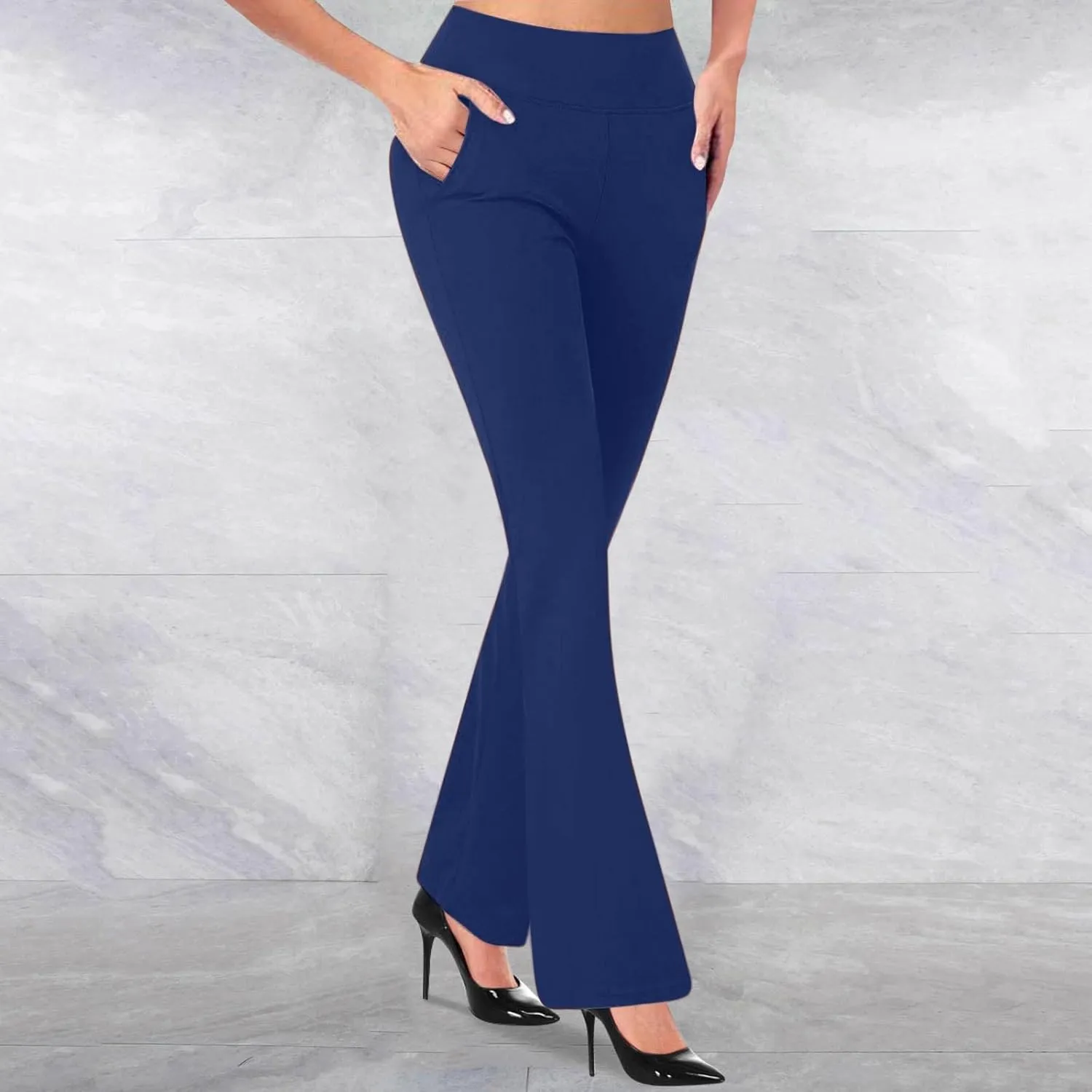 Dress Pants Women High Waist Dress Pant 2025 Business Casual Outfits 4 Way Stretch Bootleg Yoga Pants Workout Slacks
