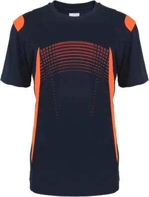 Facitisu Mens Crew T-Shirt Moisture Wicking Active Quick Dry Running Fitness Short Sleeve