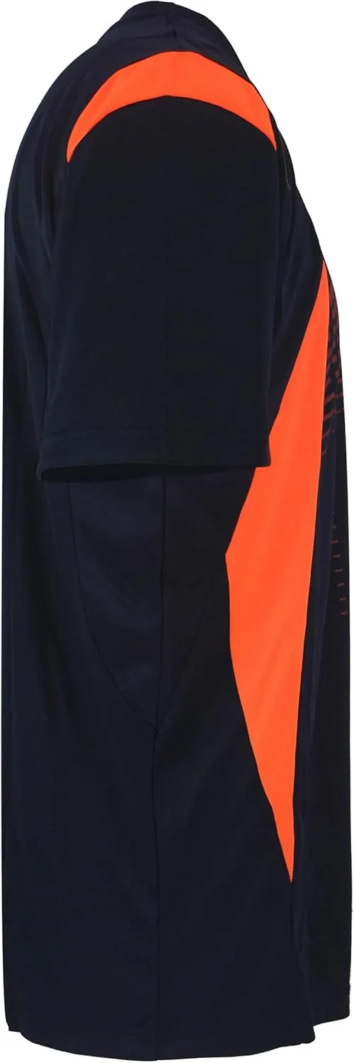 Facitisu Mens Crew T-Shirt Moisture Wicking Active Quick Dry Running Fitness Short Sleeve