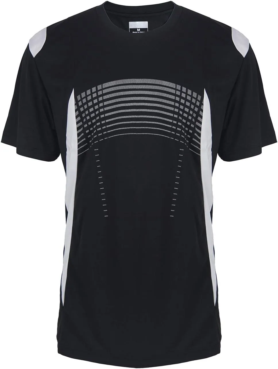 Facitisu Mens Crew T-Shirt Moisture Wicking Active Quick Dry Running Fitness Short Sleeve