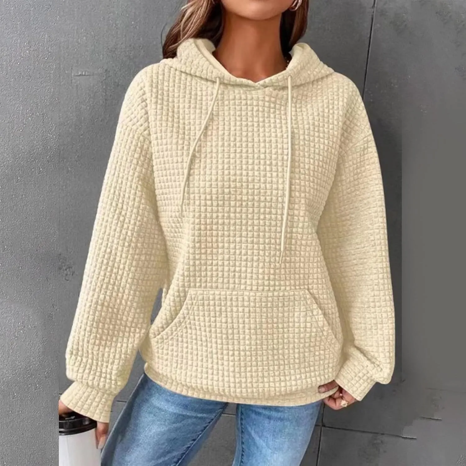 Fall Hoodies for Women,2023 Trendy Lightweight Cable Knit Oversized Sweatshirt,Casual Long Sleeve Pullover Tops