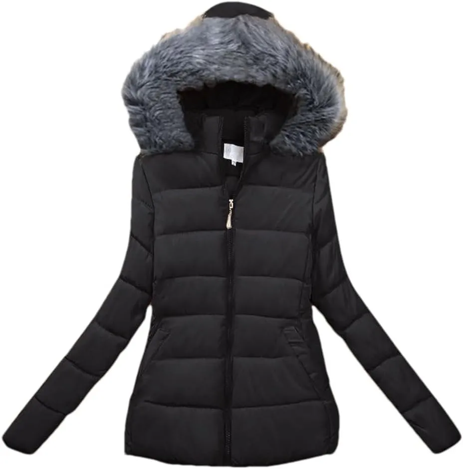 Fjnbbiot Winter Jacket Women Parkas Thicken Outerwear Hooded Short Coats Female Slim Cotton Padded Basic Tops