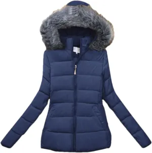 Fjnbbiot Winter Jacket Women Parkas Thicken Outerwear Hooded Short Coats Female Slim Cotton Padded Basic Tops