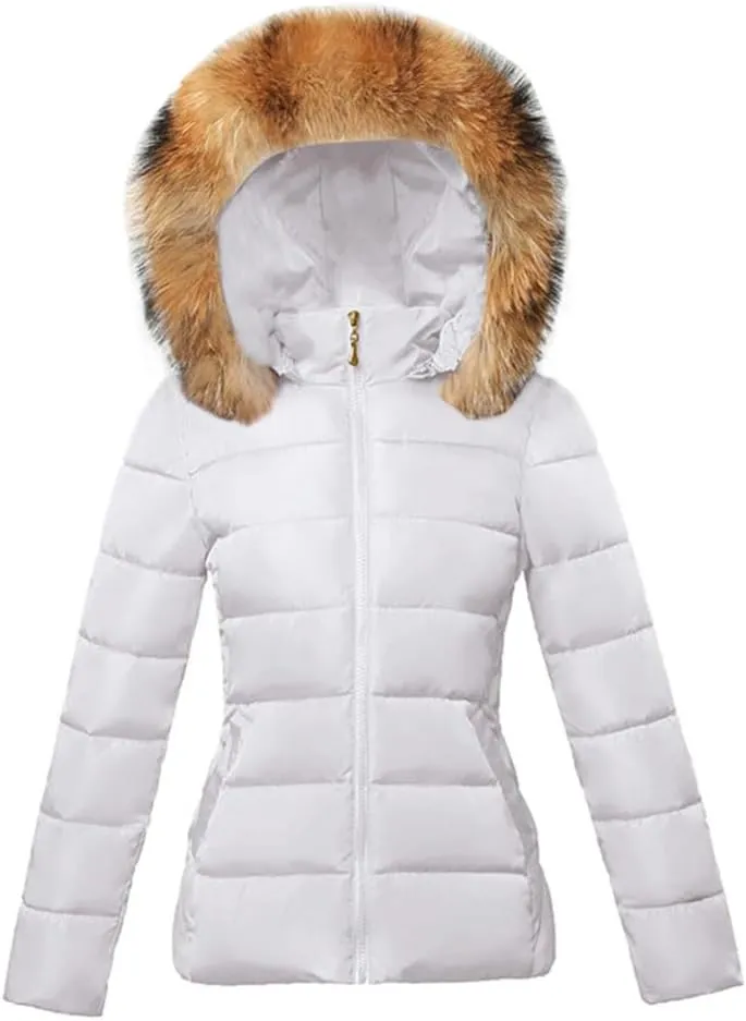 Fjnbbiot Winter Jacket Women Parkas Thicken Outerwear Hooded Short Coats Female Slim Cotton Padded Basic Tops
