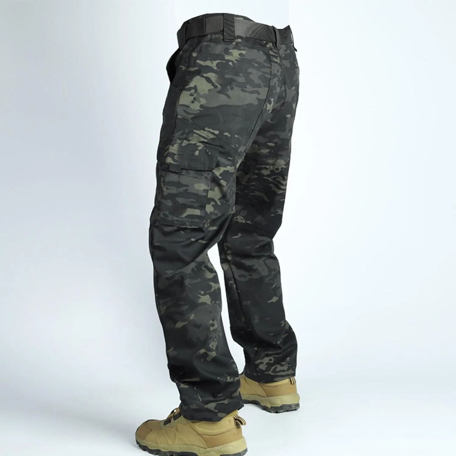 Flexcamo - Tactical Waterproof Pants Men Lightweight Hiking Work Pants Construction Carpenter Mencomfy Cargo Pants