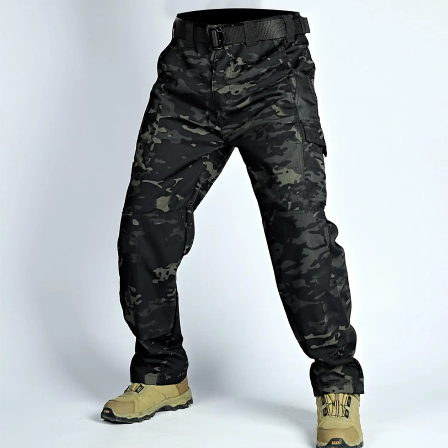 Flexcamo - Tactical Waterproof Pants Men Lightweight Hiking Work Pants Construction Carpenter Mencomfy Cargo Pants
