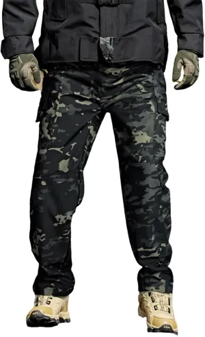 Flexcamo - Tactical Waterproof Pants Men Lightweight Hiking Work Pants Construction Carpenter Mencomfy Cargo Pants