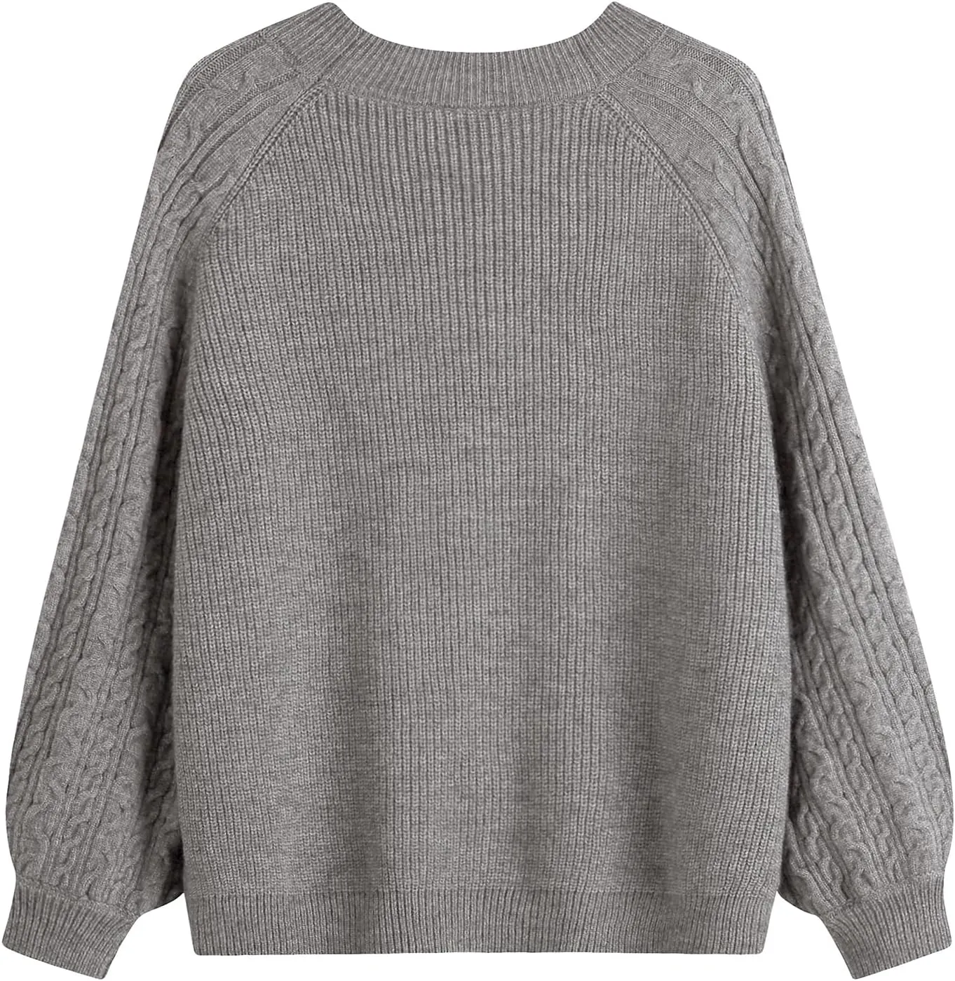 GABERLY Button Down Thickened Sweaters V Neck Open Front Loose Oversized Cardigans Knit Outwear for Women