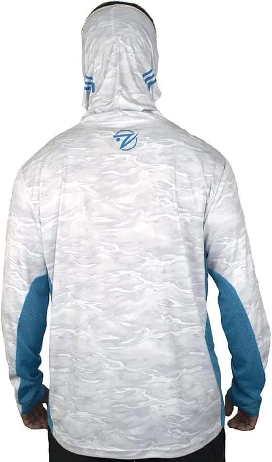 Gillz Men's Pro Striker Long Sleeve UV Fishing Shirt with Built-in Mask | UV Protection | Moisture Wicking