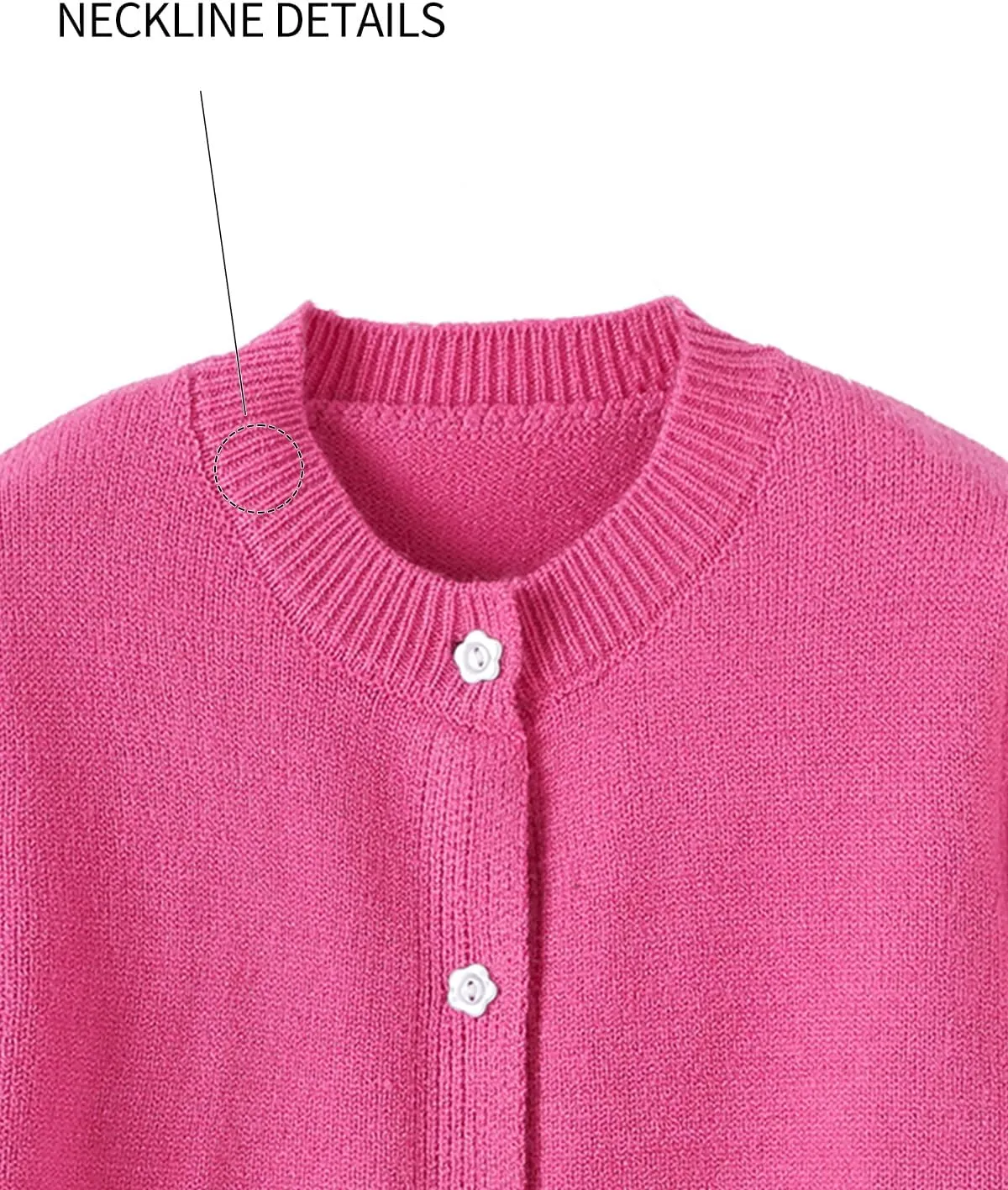 Girls Cardigan Sweater School Uniforms Toddler Long Sleeve Button Knit Solid Sweaters Tops