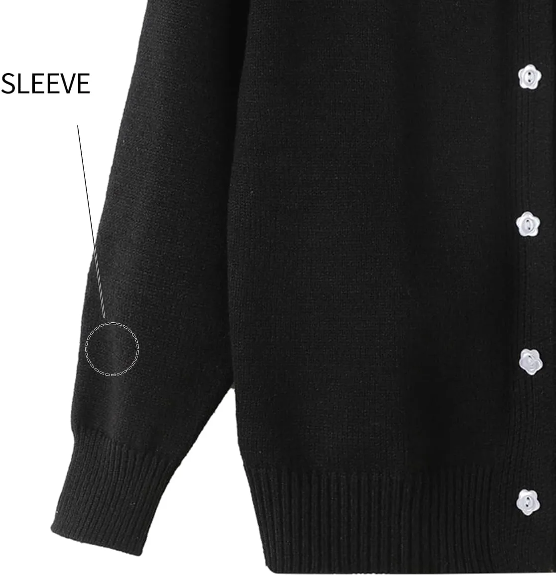 Girls Cardigan Sweater School Uniforms Toddler Long Sleeve Button Knit Solid Sweaters Tops