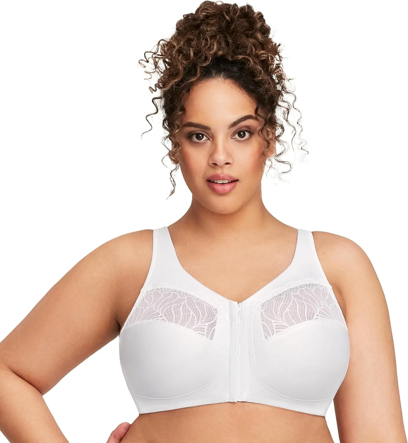 Glamorise Women's Plus Size MagicLift Natural Shape Bra Wirefree #1210