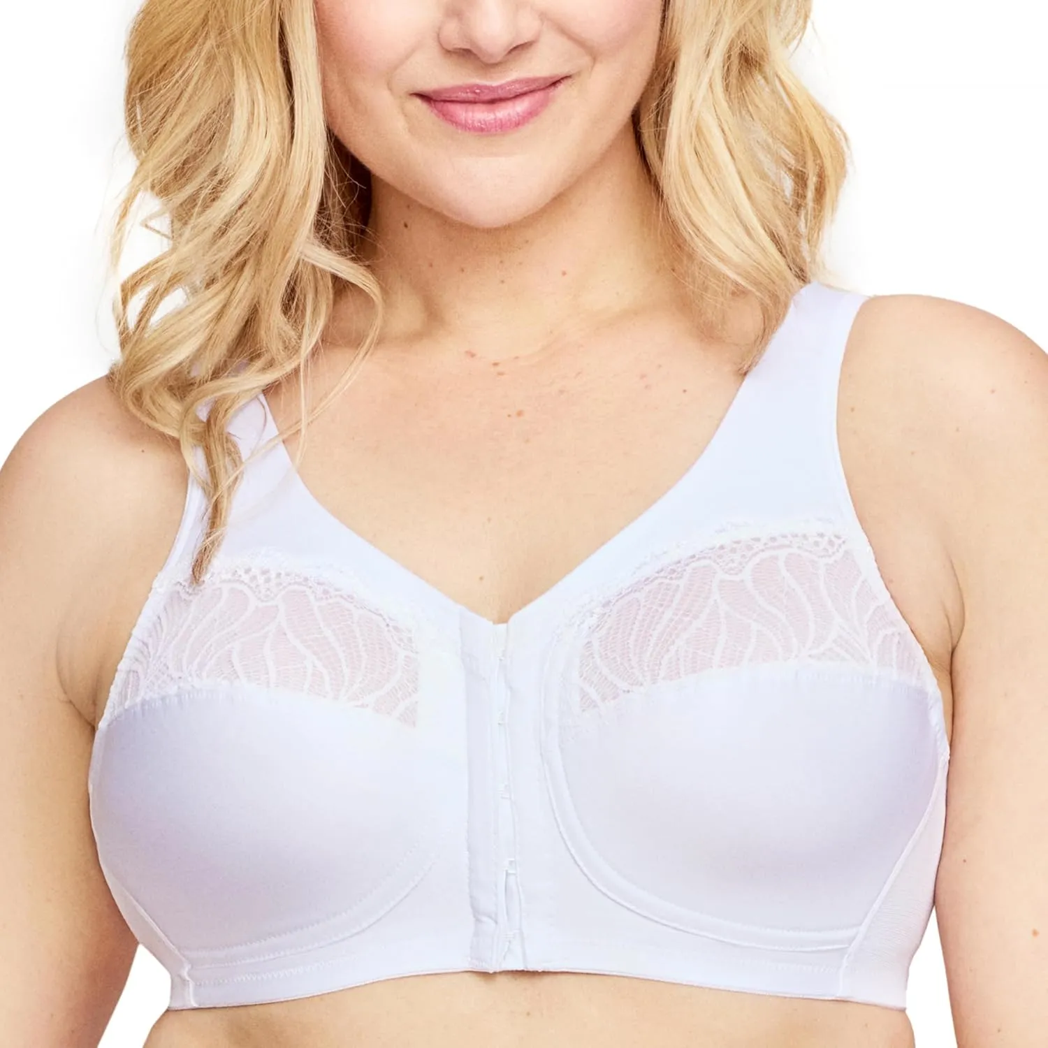 Glamorise Women's Plus Size MagicLift Natural Shape Bra Wirefree #1210