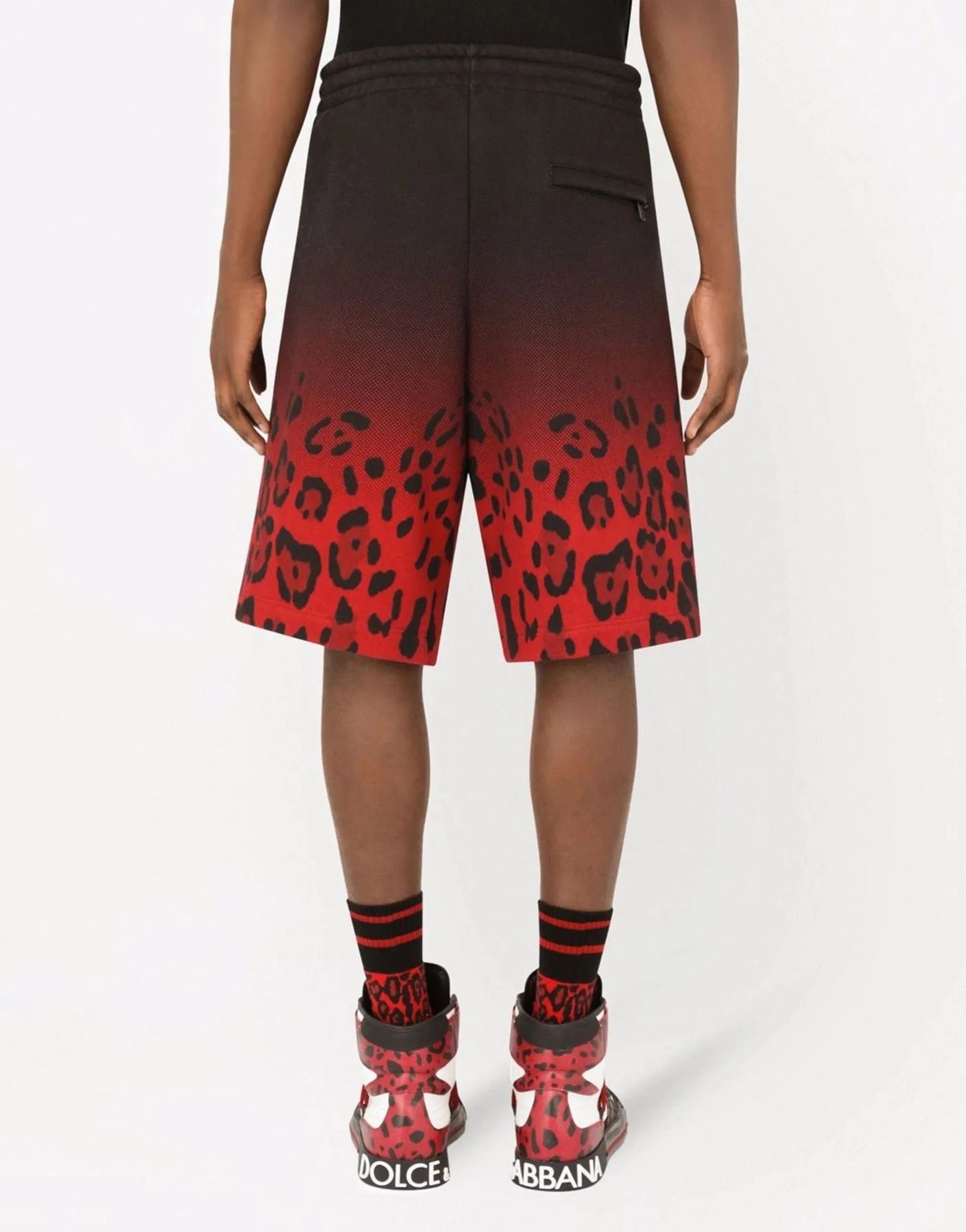 Gradient Leopard-Print Shorts