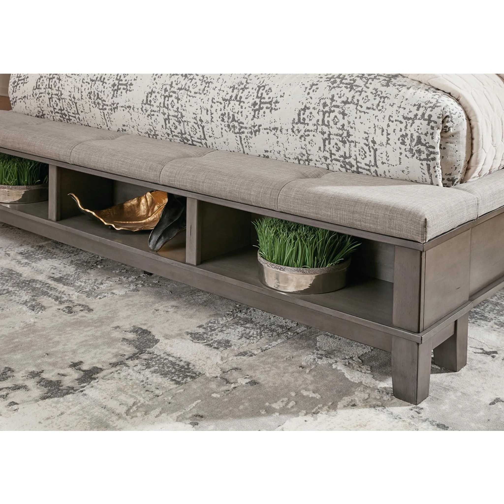 Hallanden Storage Bed - Gray