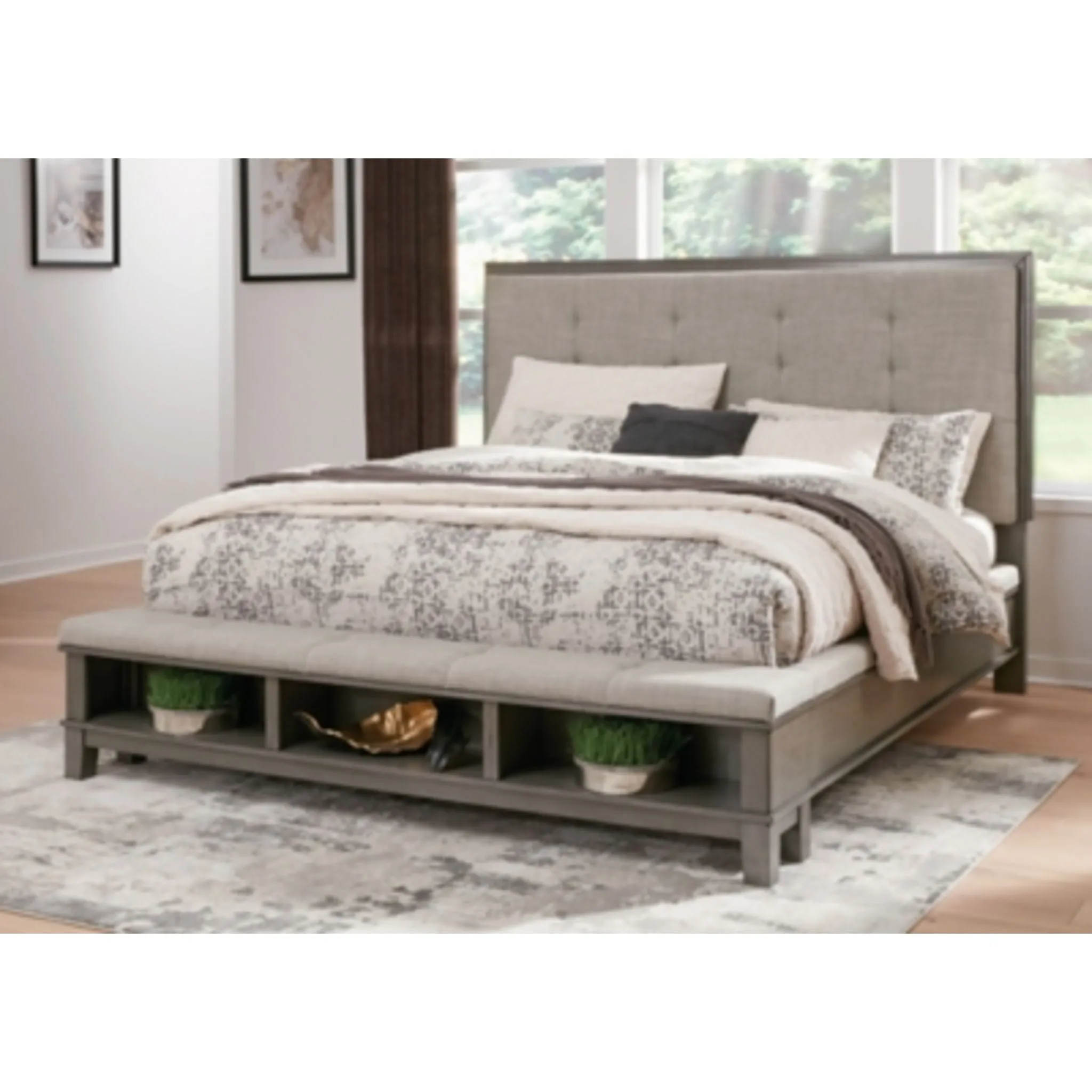 Hallanden Storage Bed - Gray