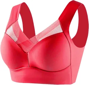 Hatmeo Bras for Senior Women Posture Correcting Bra No Underwire Seamless Bras Plus Size Sexy Push Up Bralette Zen Chic Bra