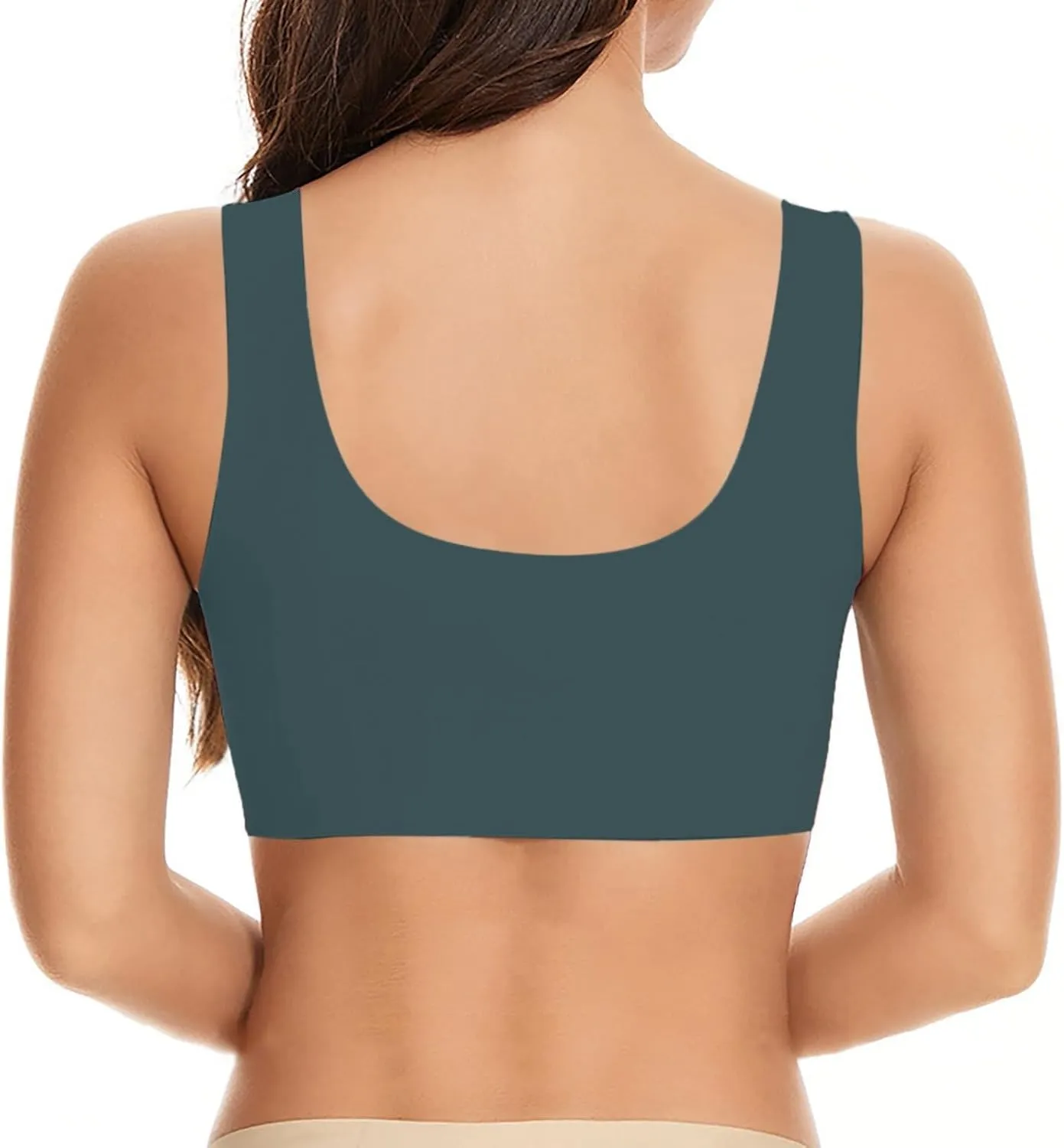 Hatmeo Posture Correcting Bras for Seniors Women Ice Silk Push Up Lysine Charm Gathering Bra Plus Size Wireless Zen Chic Bras