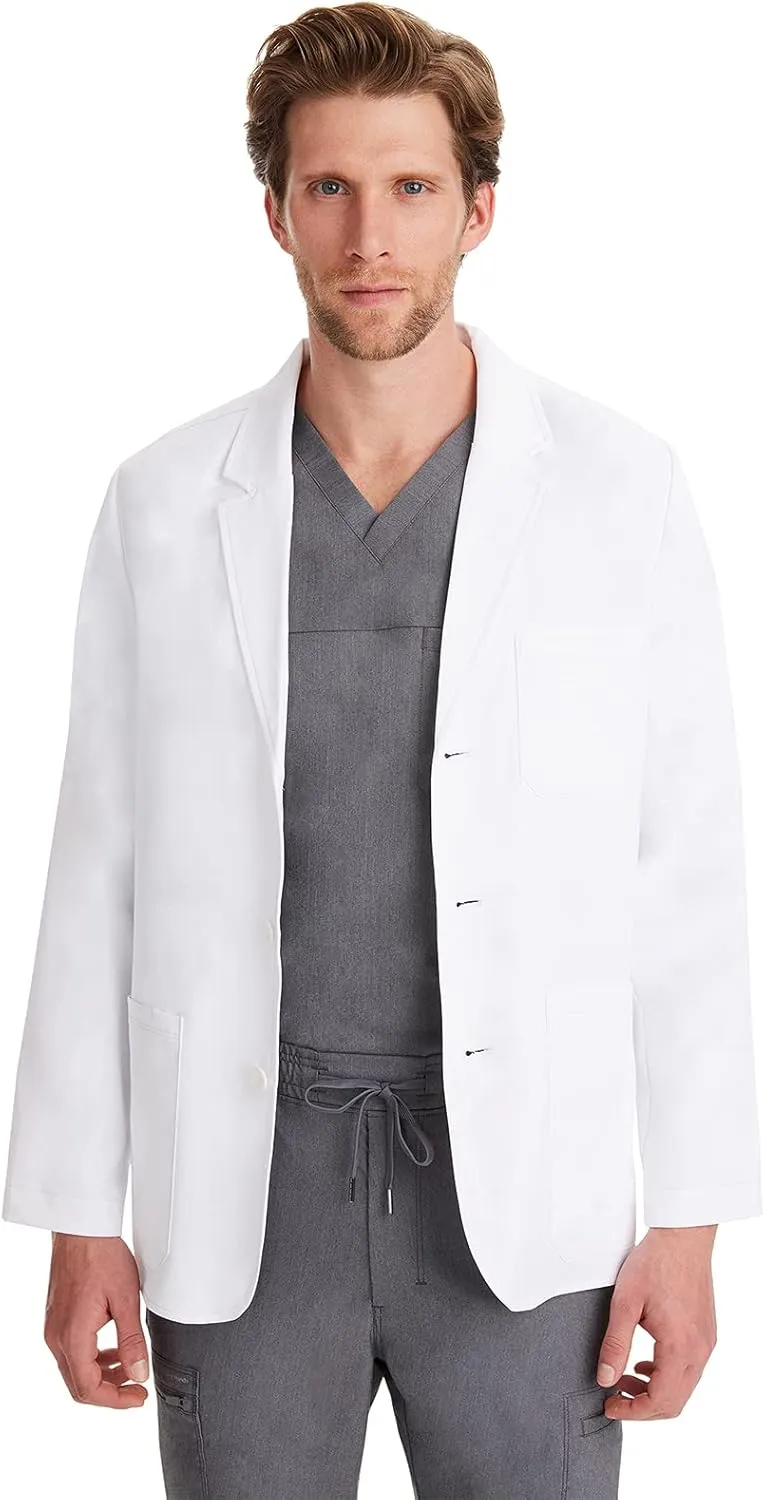 Healing Hands Medical Lab Coat Leo White Coat with 5 Pockets, Soft & 2-Way Stretch Fabric 5150