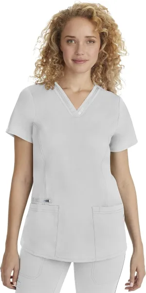 Healing Hands Scrub Top for Women with 3 Pockets and Easy Care, 2-Way Stretch Fabric 2278