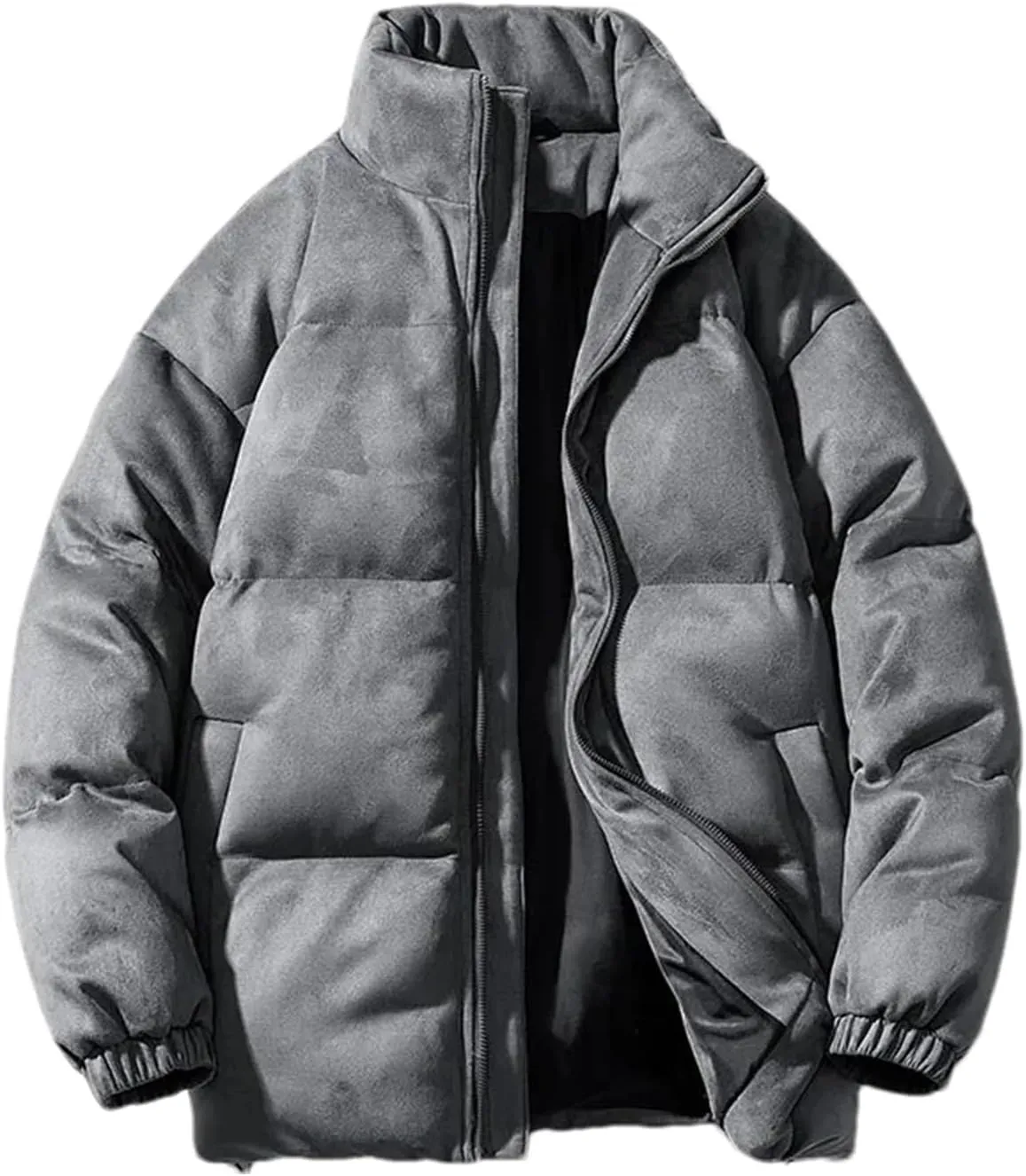 Hgvcfcv Men Puffer Retro Parkas Coat Men Cotton-Padded Coat Oversize Warm Jacket