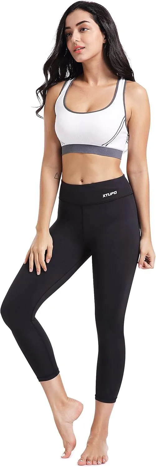 High Waist Yoga Pants for Women with Pockets Leggings for Workout Running Tummy Control 4 Way Stretch Fabric