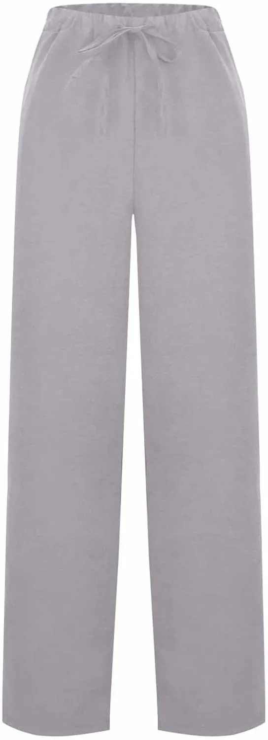 High Waisted Work Pants for Women Business Casual Outfits 2025 Office Dress Pants Trousers Wide Leg Lounge Pants