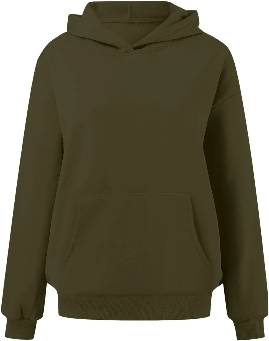 Hoodies for Women Trendy Oversized Sweatshirts Casual Fleece Long Sleeve Pullover Fall Outfits 2024 with Pocket