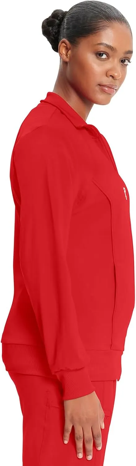 Infinity by Cherokee Zip Front Scrub Jackets for Women, 4-Way Stretch Fabric, 2391A