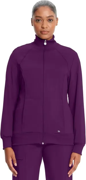 Infinity by Cherokee Zip Front Scrub Jackets for Women, 4-Way Stretch Fabric, 2391A