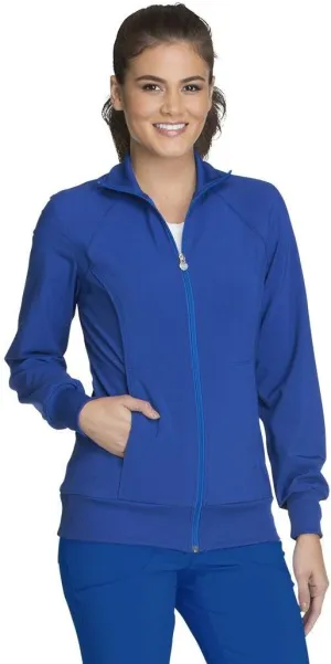 Infinity by Cherokee Zip Front Scrub Jackets for Women, 4-Way Stretch Fabric, 2391A