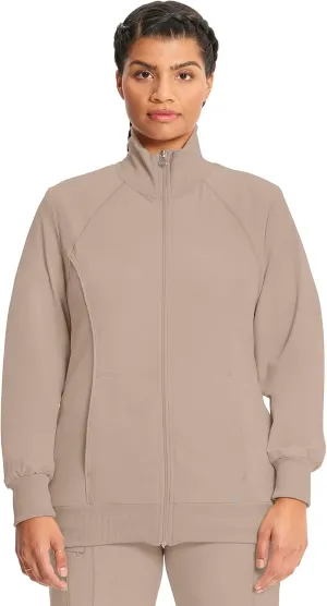 Infinity by Cherokee Zip Front Scrub Jackets for Women, 4-Way Stretch Fabric, 2391A