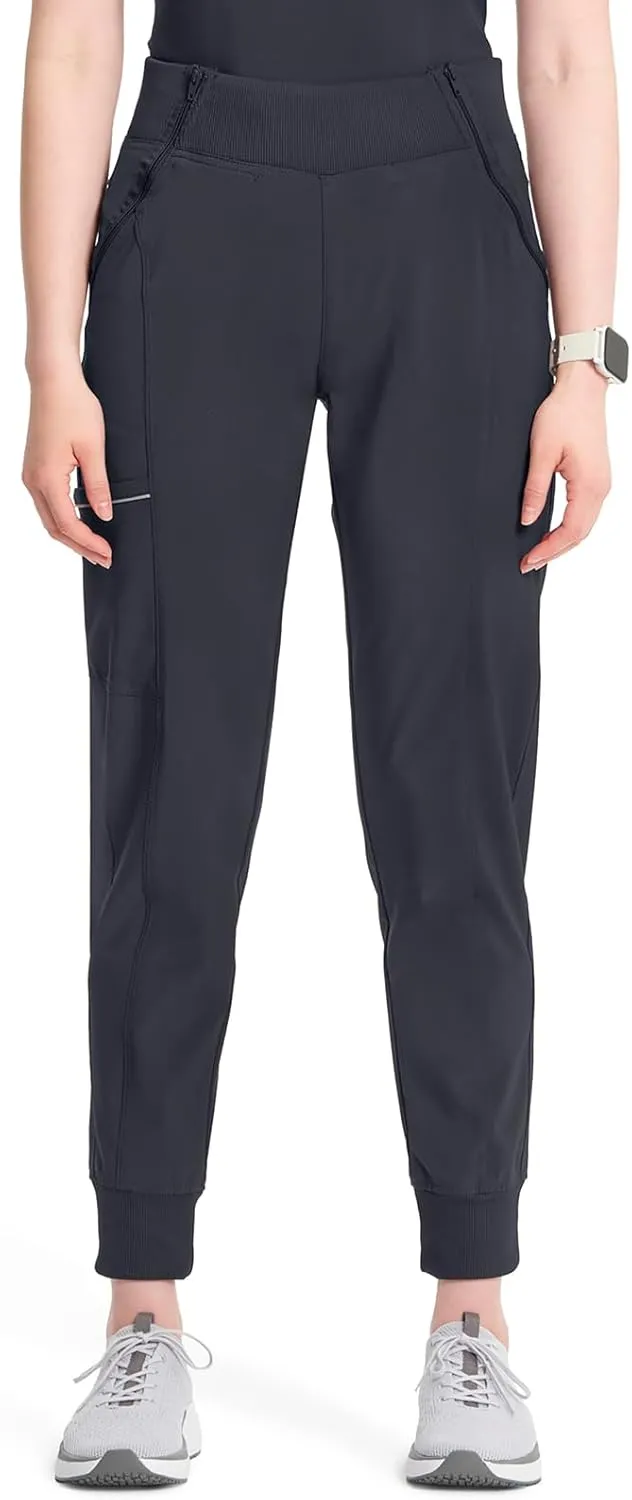 Infinity Women's Scrub Jogger Pants Mid Rise Bottoms with 5 Pockets, Moisture Wicking & 360 Stretch Fabric - CK110A