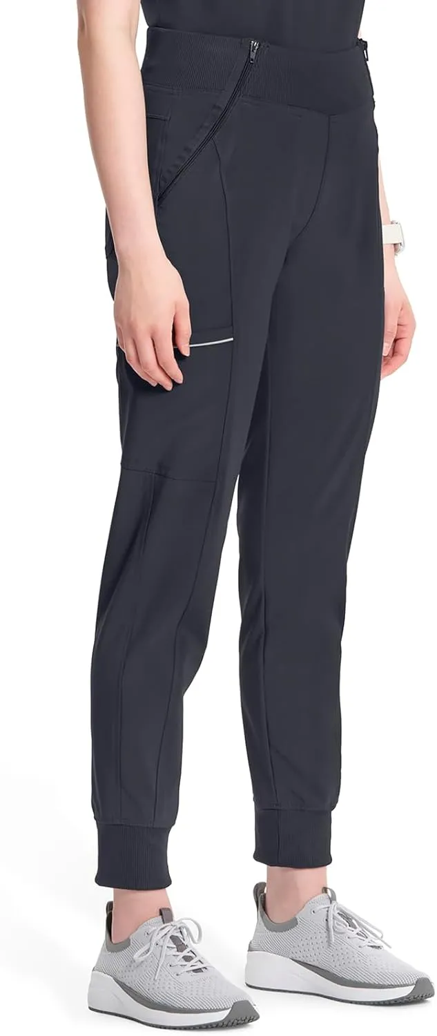 Infinity Women's Scrub Jogger Pants Mid Rise Bottoms with 5 Pockets, Moisture Wicking & 360 Stretch Fabric - CK110A