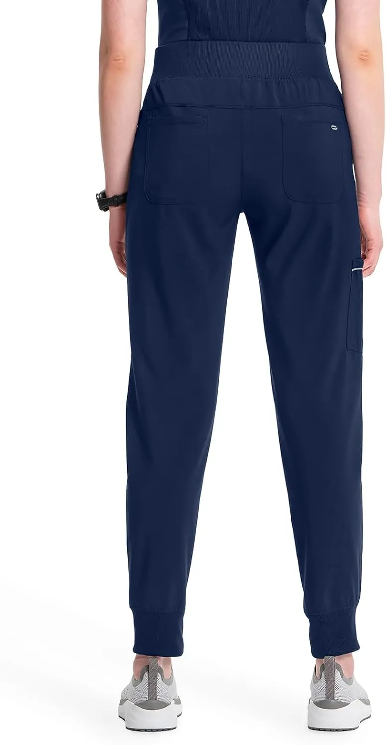 Infinity Women's Scrub Jogger Pants Mid Rise Bottoms with 5 Pockets, Moisture Wicking & 360 Stretch Fabric - CK110A