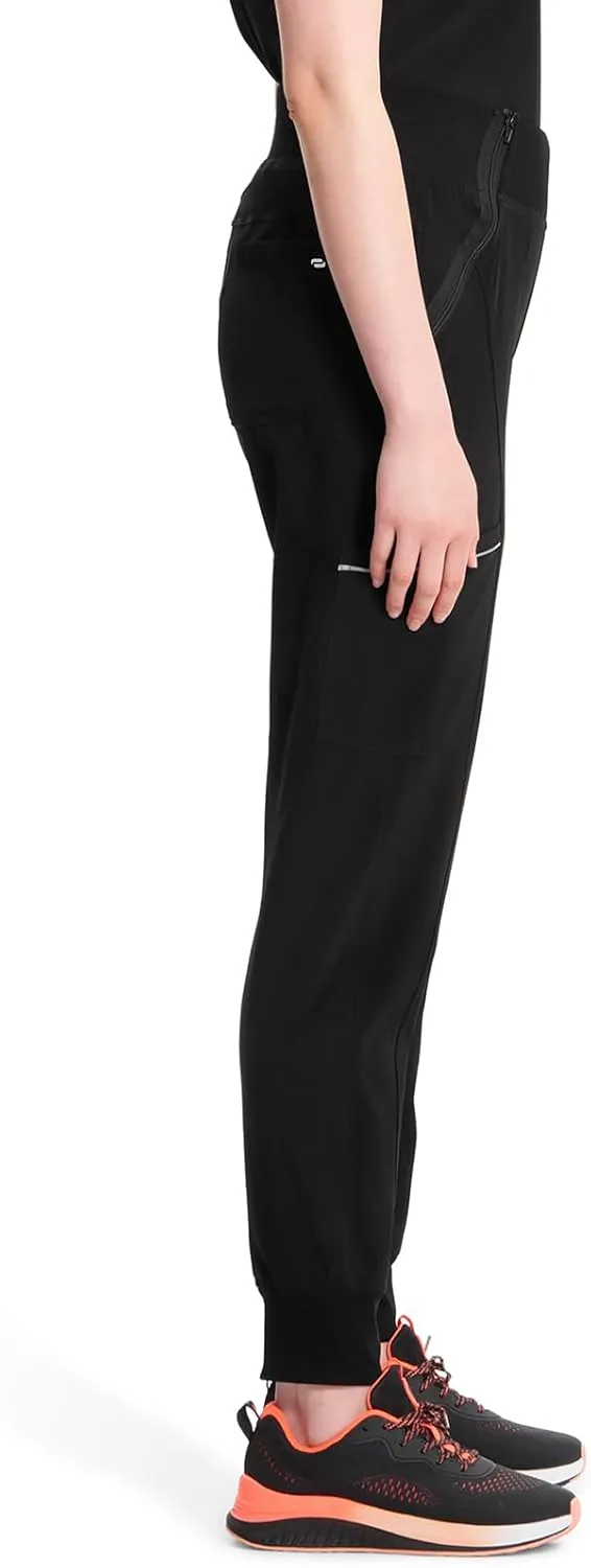 Infinity Women's Scrub Jogger Pants Mid Rise Bottoms with 5 Pockets, Moisture Wicking & 360 Stretch Fabric - CK110A